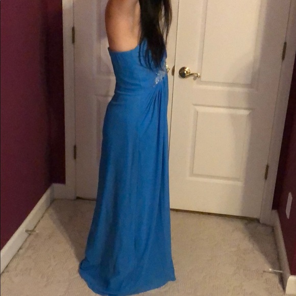 Blue Never Worn Prom Gown - Picture 4 of 5